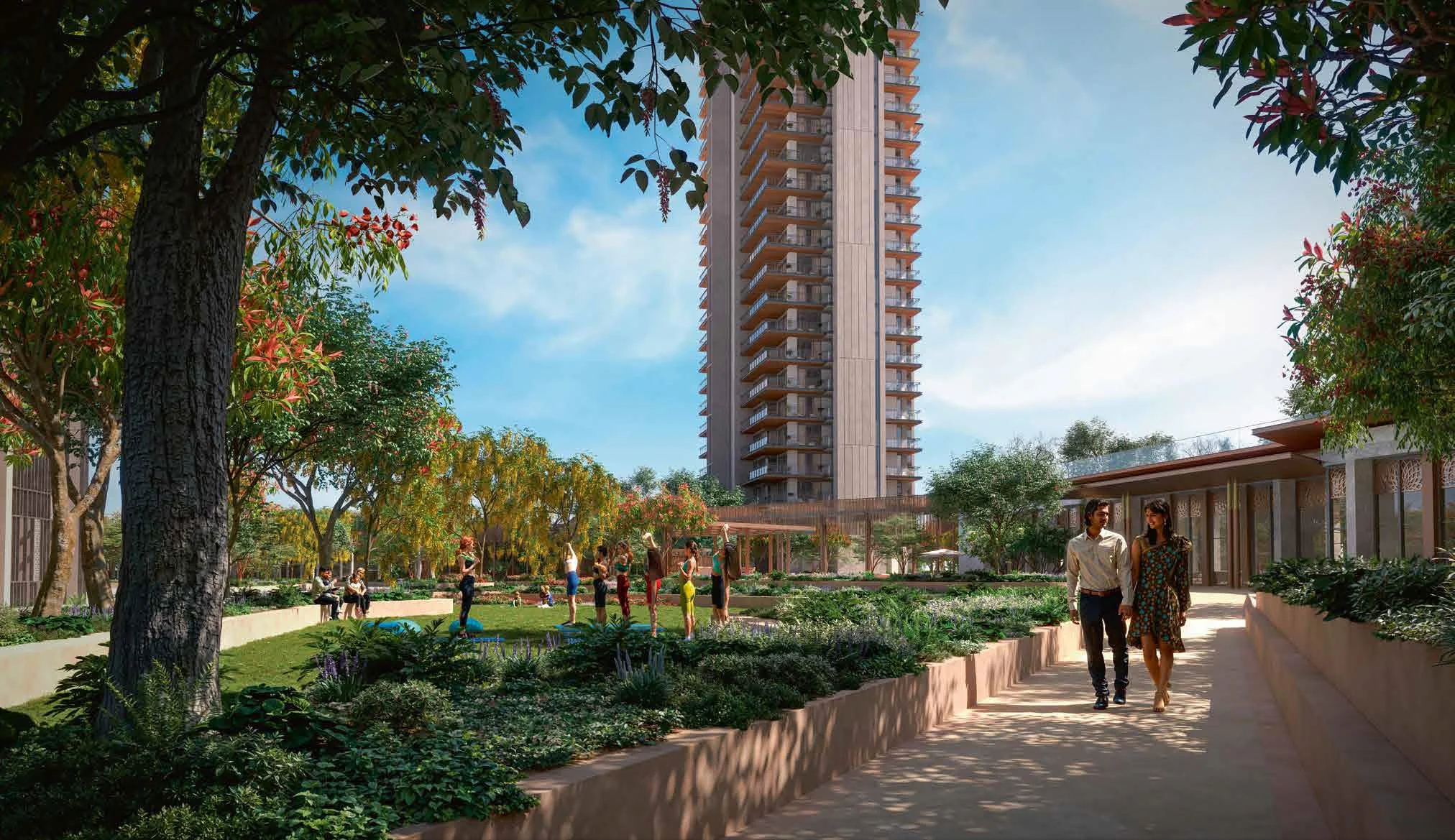 Birla Arika community and landscape view
