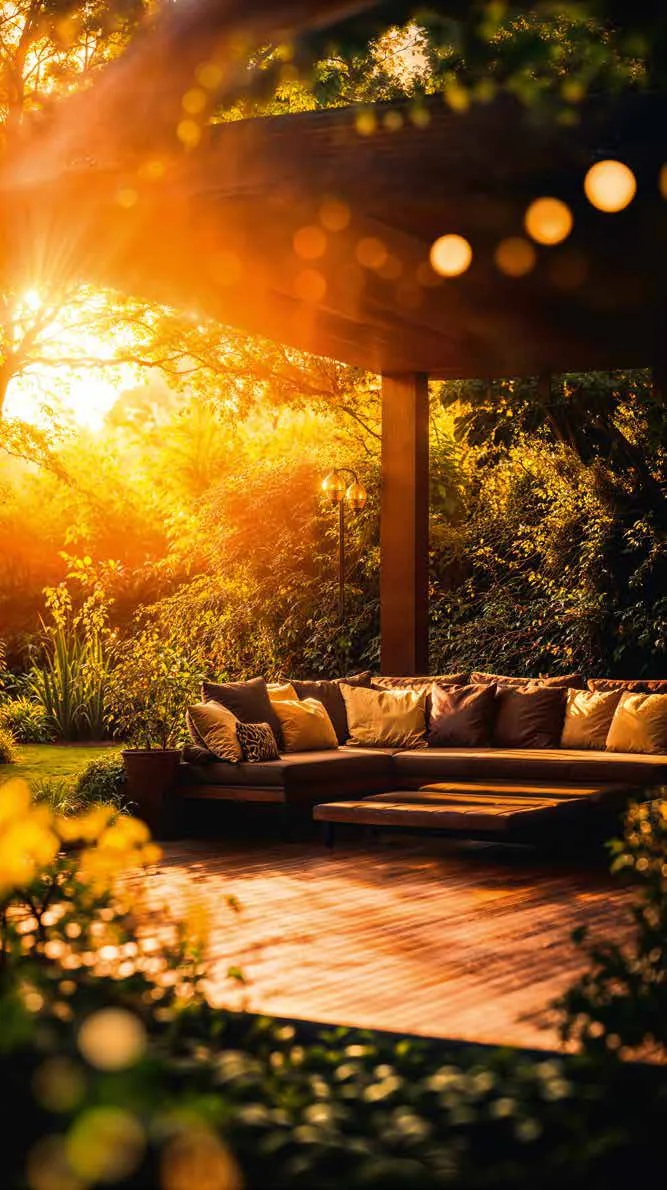 Birla Arika garden pergola lounge