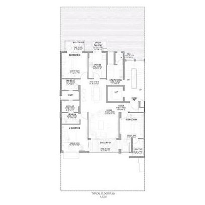 Birla Navya Amoda 2 2 BHK floor plan, Sector 63A Gurugram