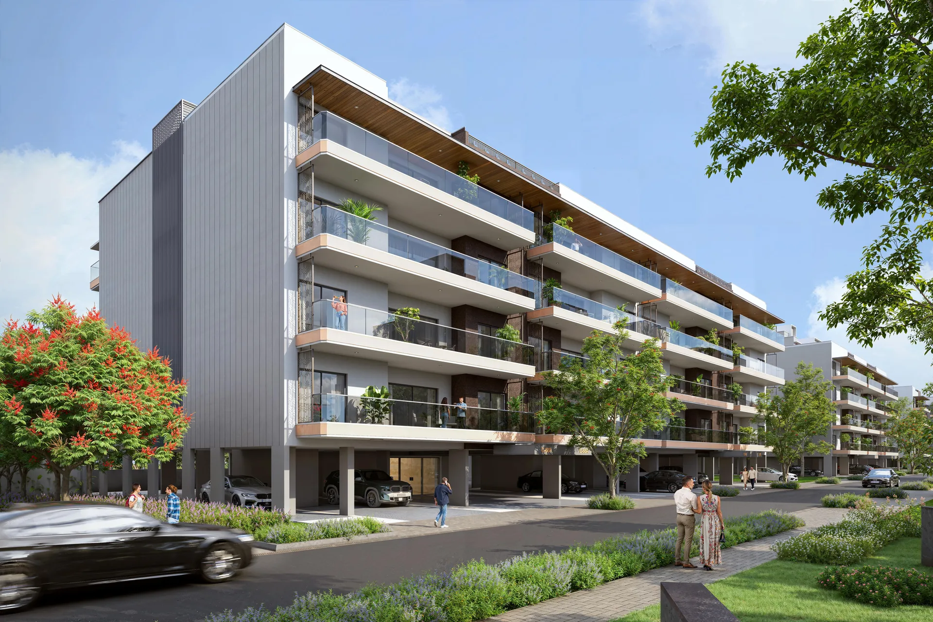 Birla Navya Amoda 2 angled elevation – artist's impression