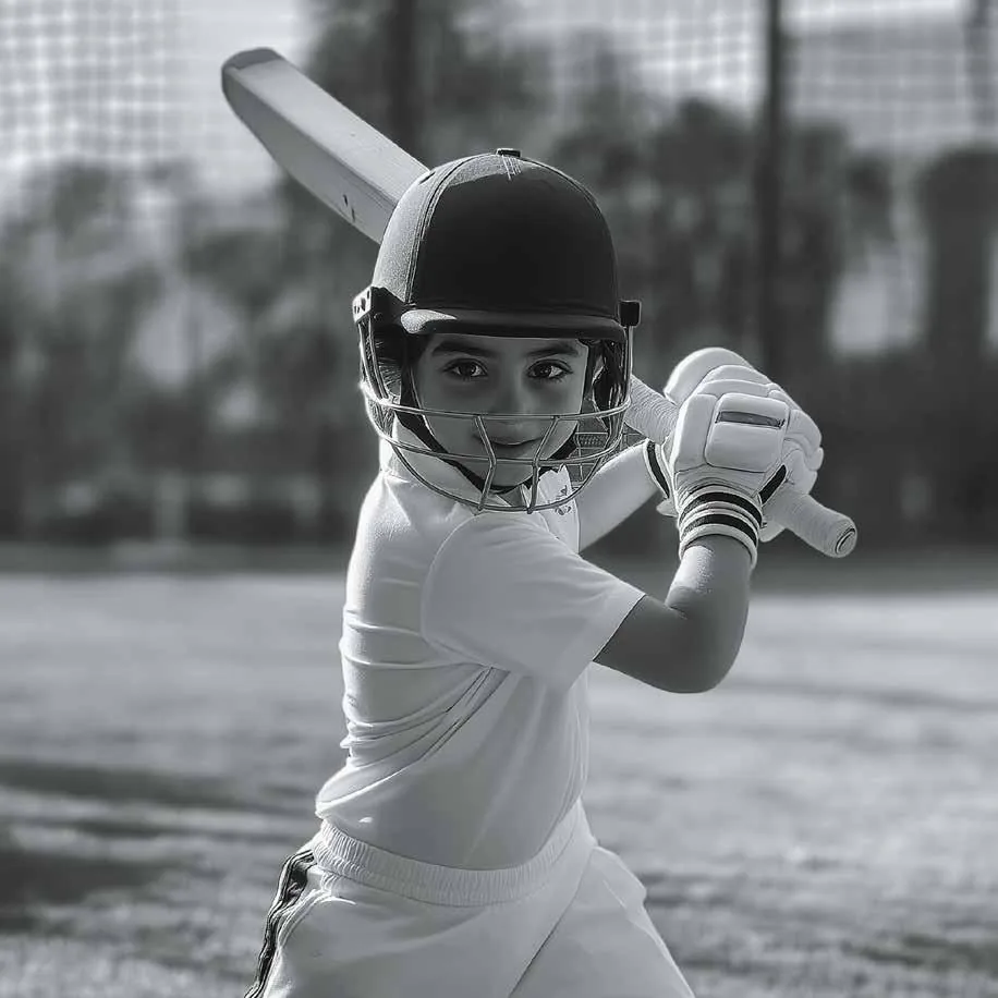 Avik at Birla Navya cricket practice enclosure