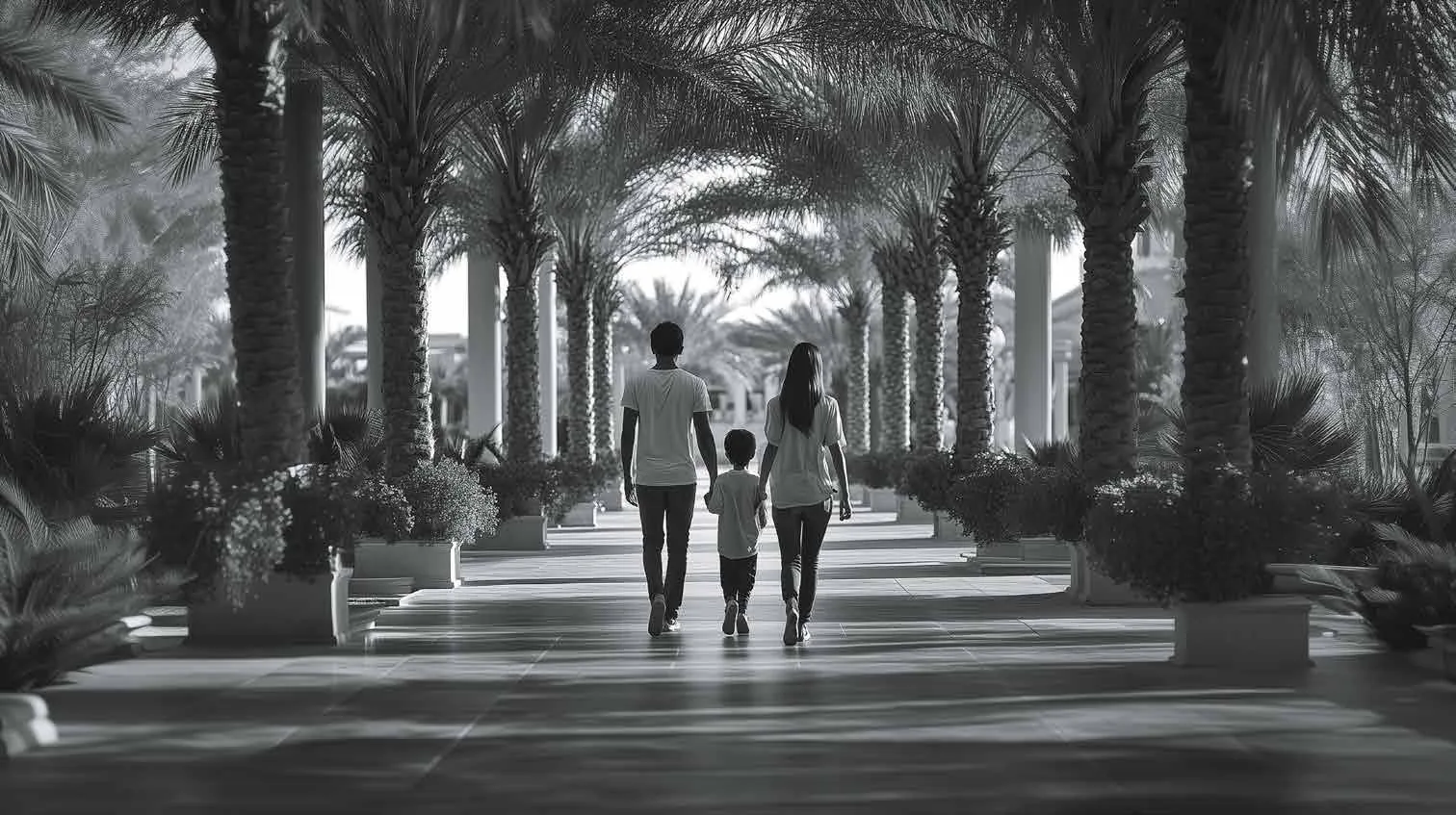 Avik at Birla Navya palm court walkway