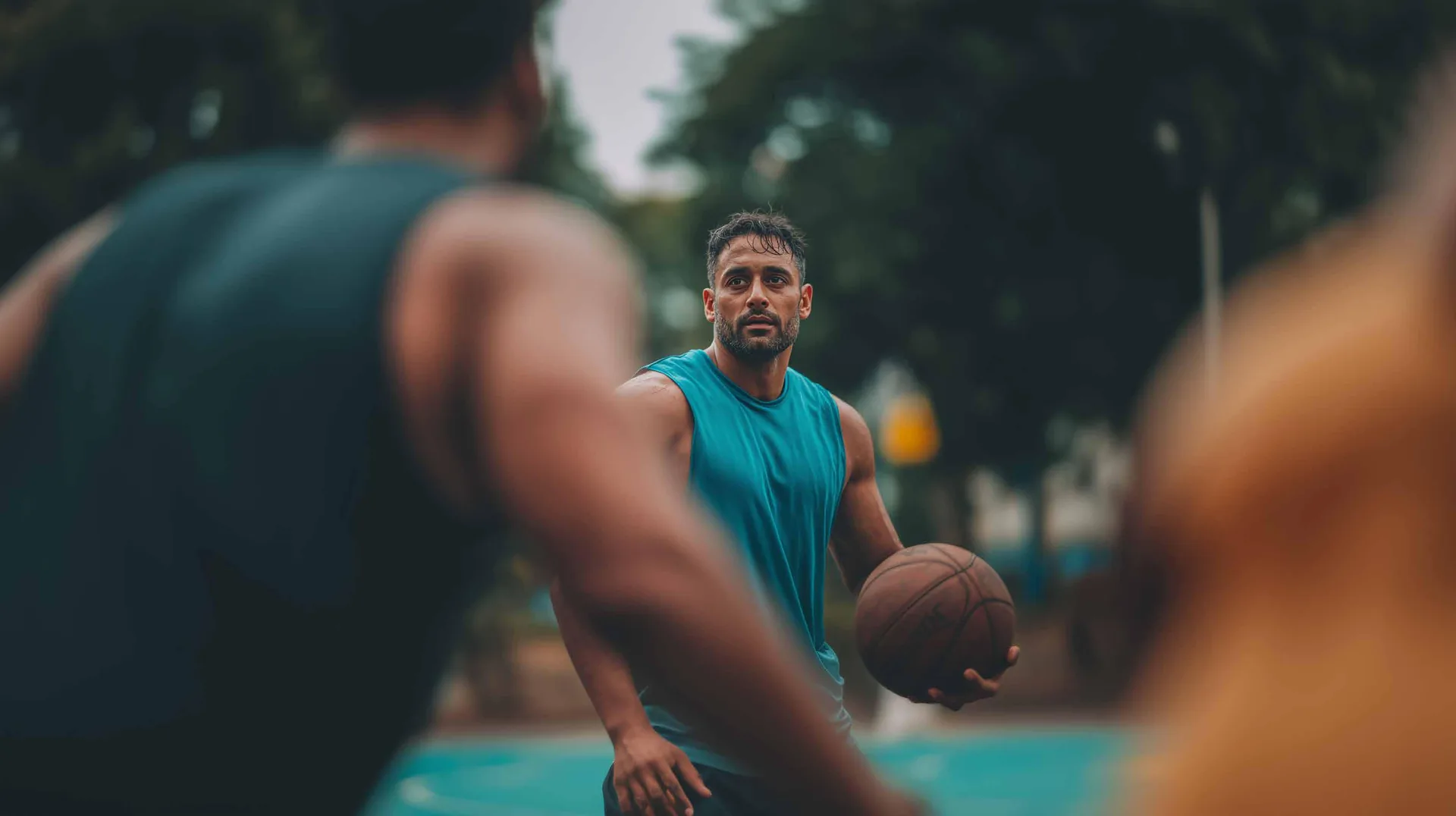 Birla Pravaah basketball game – artist's impression