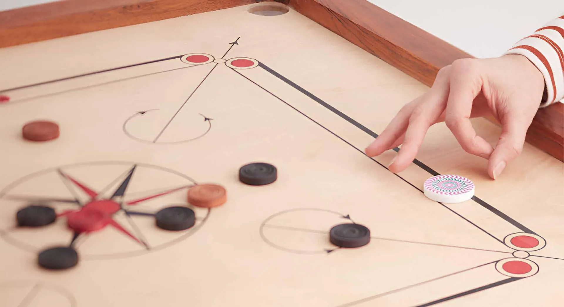 Birla Pravaah indoor games room with carrom