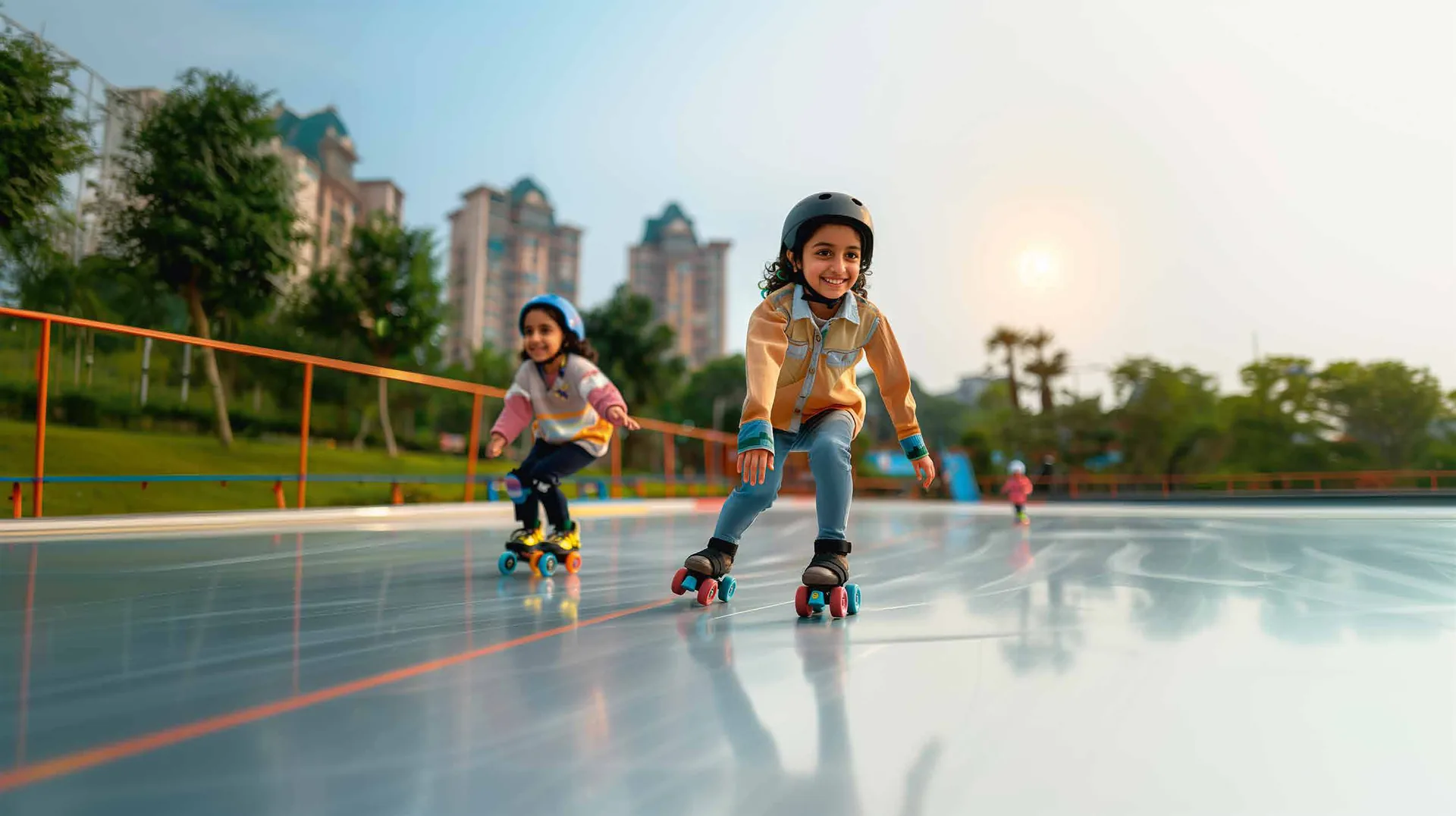 Birla Pravaah kids on the skating rink – artist's impression