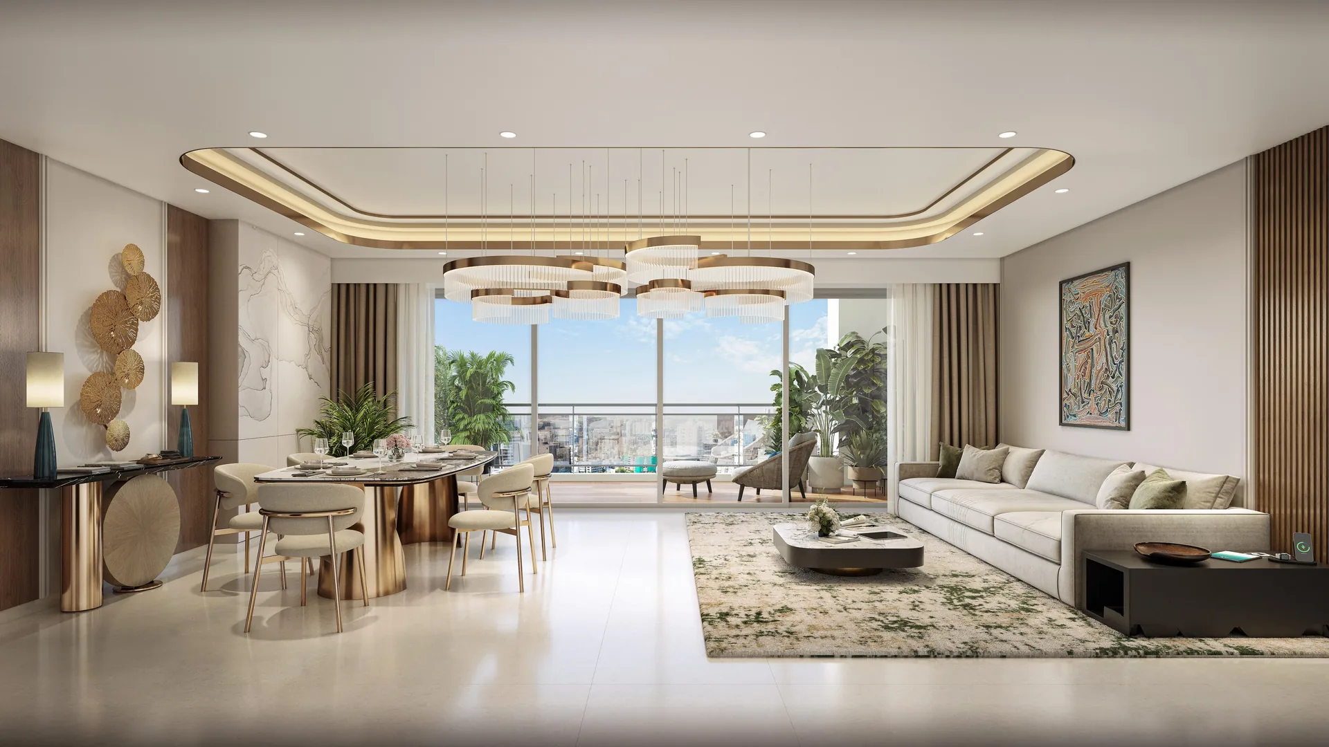 Birla Pravaah living and dining room interior